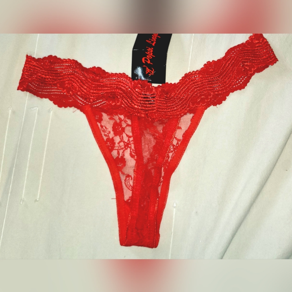 Xl Red Lace Women's Thong